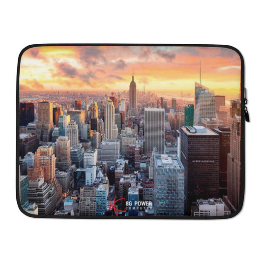 New york City Laptop Sleeve Case Bag Zipper