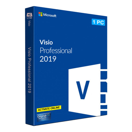 MS Visio 2019 Professional Plus Product Key License Number 1 Pc