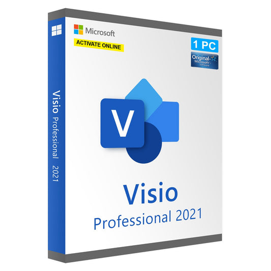 MS Visio 2021 Professional Plus Product Key License Number 1 Pc
